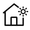 azul home with sunshine icon