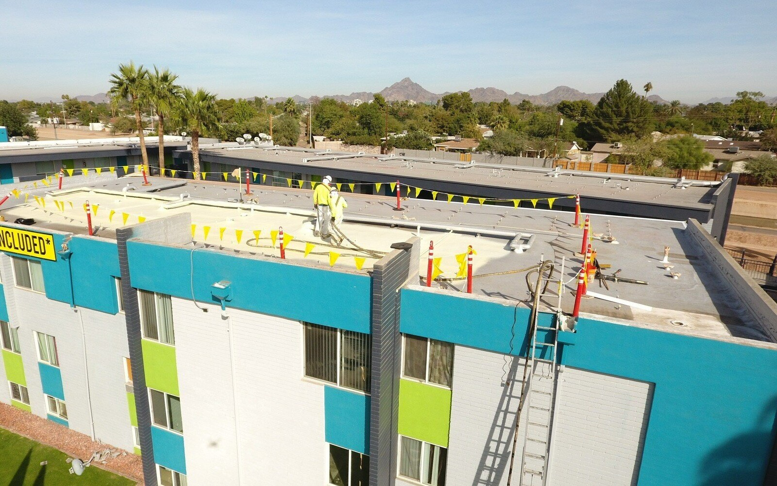 Gallery Detail: Energy Efficient Spray Foam Roofing At Radius Apartments